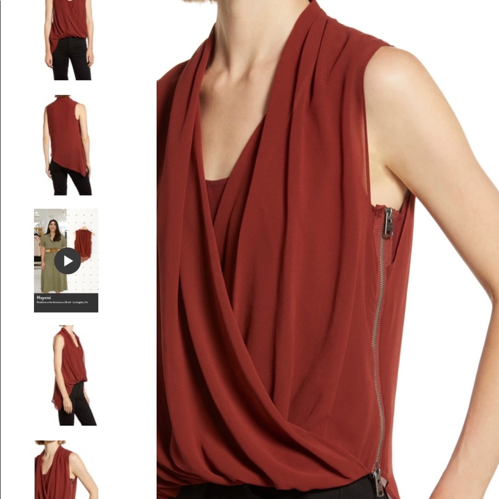All Saints NWT Rust Red Top - Picture 2 of 8